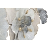 Pannello Decorativo A Fiori Flowery 116,5x8x58 Cm In Ferro Multicolore