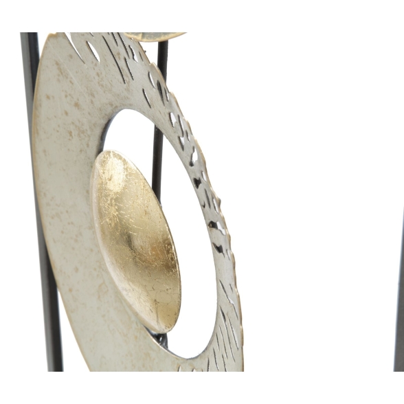 Pannello Decorativo Astratto Ring 31x3x89,5 Cm In Ferro Multicolore