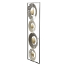 Pannello Decorativo Astratto Ring 31x3x89,5 Cm In Ferro Multicolore