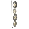 Pannello Decorativo Astratto Ring 31x3x89,5 Cm In Ferro Multicolore
