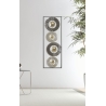 Pannello Decorativo Astratto Ring 31x3x89,5 Cm In Ferro Multicolore