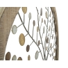 Pannello Decorativo Rotondo Albero Della Vita 61x1,8 Oro E Legno