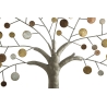 Pannello Decorativo Rotondo Albero Della Vita 61x1,8 Oro E Legno