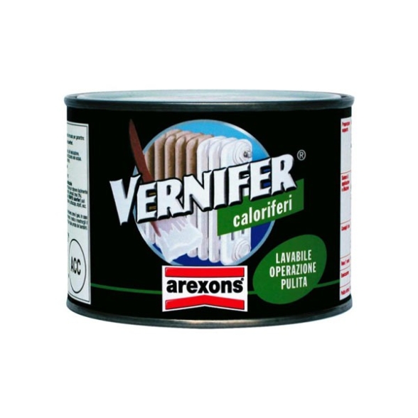 Vernice Per Termosifoni All'Acqua Pittura Bianco Opaco Vernifer Caloriferi 0,5 LT