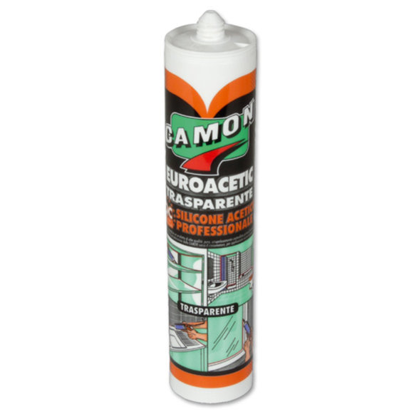 Silicone acetico professionale Camon EUROACETIC 310 ml 120300 trasparente