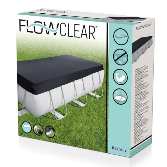 Telo di copertura per piscina Power Steel 4,12 / 4,04 x 2,01 Bestway