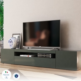 Mobile porta tv 120x40h cm in legno antracite - Kantiko