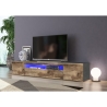 Mobile Porta TV Basso 200 Cm 3 Ante Ardesia/Legno Daiquiri