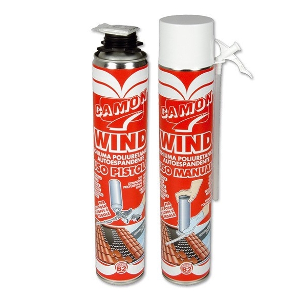 Schiuma poliuretanica per tegole e coppi manuale Camon WIND 750 ml 139186