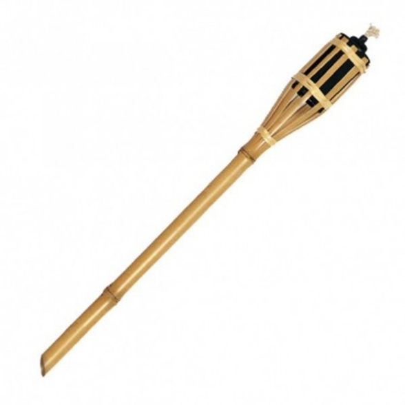 Fiaccole da esterno ad olio in bamboo da 100 cm da giardino