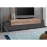 Mobile Porta TV 200 Cm Con 3 Ante Effetto Legno Antracite Corona