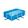 Piscina Fuori Terra 300x200x75 Cm Rettangolare Telaio In Acciaio Summer Waves Polygroup