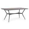 Set Da Pranzo Tavolo Mosaico 160x90 Cm E 6 Sedie Con Cuscini Berkley Bizzotto
