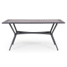 Set Da Pranzo Tavolo Mosaico 160x90 Cm E 6 Sedie Con Cuscini Berkley Bizzotto