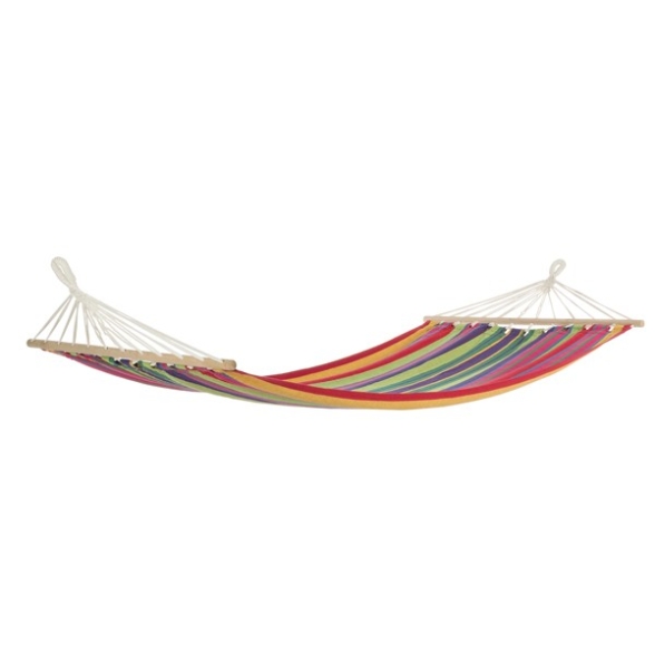 Amaca Da Giardino Con Supporto In Legno 316x120xH125 Cm Bizzotto Multicolore