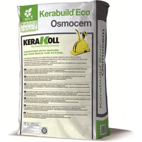 Rivestimento ad azione osmotica Kerakoll Kerabuild Eco Osmocem 25 kg 04759 grigio