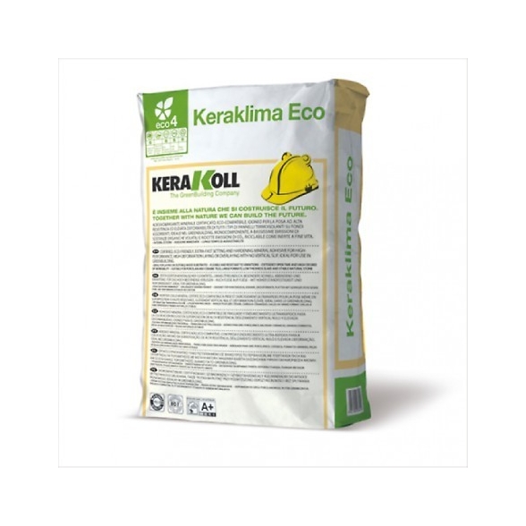 Collante e Rasante per pannelli termoisolanti Kerakoll Keraklima Eco 25 kg 02222 grigio