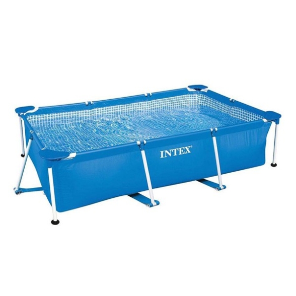 Piscina Fuori Terra Rettangolare Intex Frame 260x160x65 Cm Telaio In Acciaio 28271