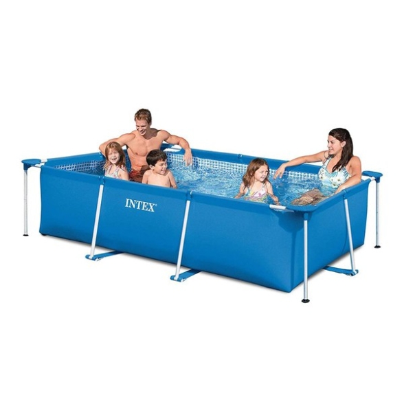 Piscina Fuori Terra Rettangolare Intex Frame 260x160x65 Cm 28271 Blu