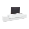 Mobile Porta TV 240 Cm Con 3 Ante Bianco Lucido Laccato Corona
