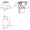 Sanitari Filo Muro Ideal Standard Vaso E Bidet + Sedile Serie 21