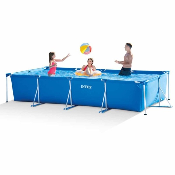 Piscina Fuori Terra Rettangolare Intex Frame 450x220x84 + Pompa 28274