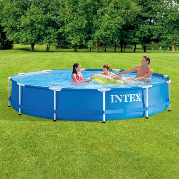 Piscina Fuori Terra Rotonda Intex Frame 366x76 Con Pompa Filtro 28212