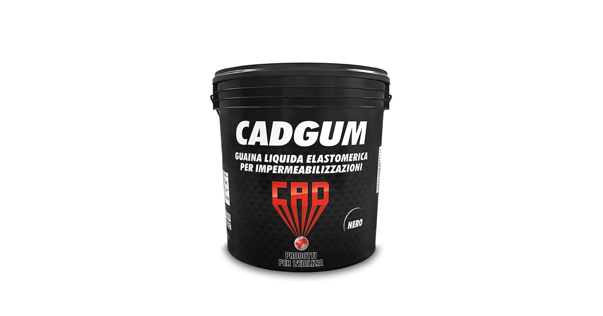 Cad Gum 20 kg Guaina liquida nera impermeabilizzante pronto uso