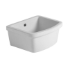 Pilozzo In Ceramica Lavatoio Per Esterni 46x38 Cm Solo Vasca Bianco