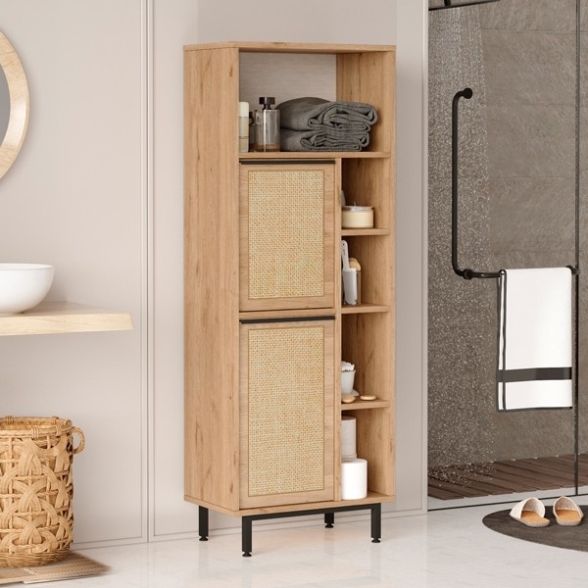 Mobiletto bagno Armadietto da Terra Mobile da Bagno Credenza Multiuso –  Vicco