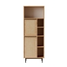 Colonna Da Bagno Multiuso Con Vani A Giorno Ed Ante 60x36x160 Ocean Rafia