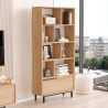 Libreria Moderna Con Vani A Giorno Ed Anta Frontale Ocean Legno