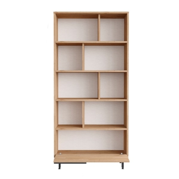 Libreria Moderna Con Vani A Giorno Ed Anta Frontale Ocean Legno