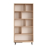 Libreria Moderna Con Vani A Giorno Ed Anta Frontale Ocean Rafia