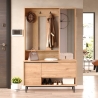 Mobile Ingresso Con Scarpiera Appendiabiti E Specchio Ocean Legno