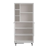 Mobile Multiuso Da Bagno Con Ante Frontali E Vani A Giorno 75x36x160 Bianco Ocean