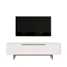 Mobile TV Con Piedini In Ferro 2 Ante Frontali 160x36x45 Ocean Bianco