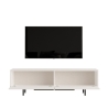 Mobile TV Con Piedini In Ferro 2 Ante Frontali 160x36x45 Ocean Bianco