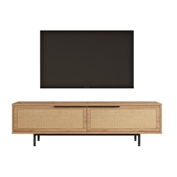 Mobile TV Con Piedini In Ferro 2 Ante Frontali 160x36x45 Ocean Juta