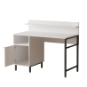 Scrivania Design Moderno 120 Cm Con Vano Contenitore Bianca Ocean