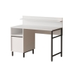 Scrivania Design Moderno 120 Cm Con Vano Contenitore Bianca Ocean