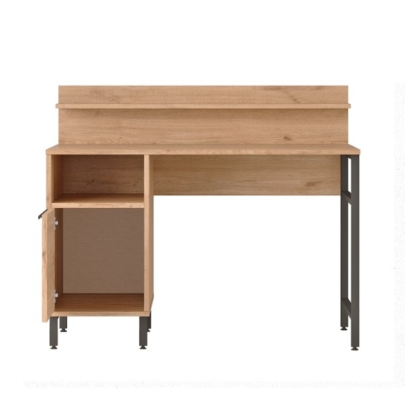 Scrivania Design Moderno 120 Cm Con Vano Contenitore Legno Ocean