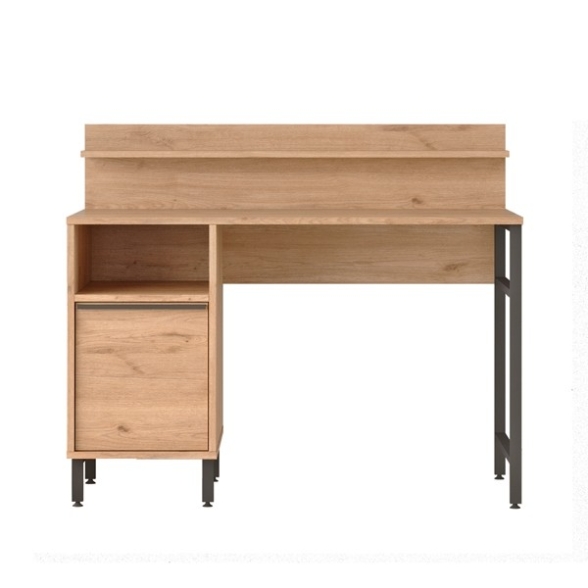 Scrivania Design Moderno 120 Cm Con Vano Contenitore Legno Ocean