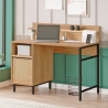 Scrivania Design Moderno 120 Cm Con Vano Contenitore Rafia Ocean
