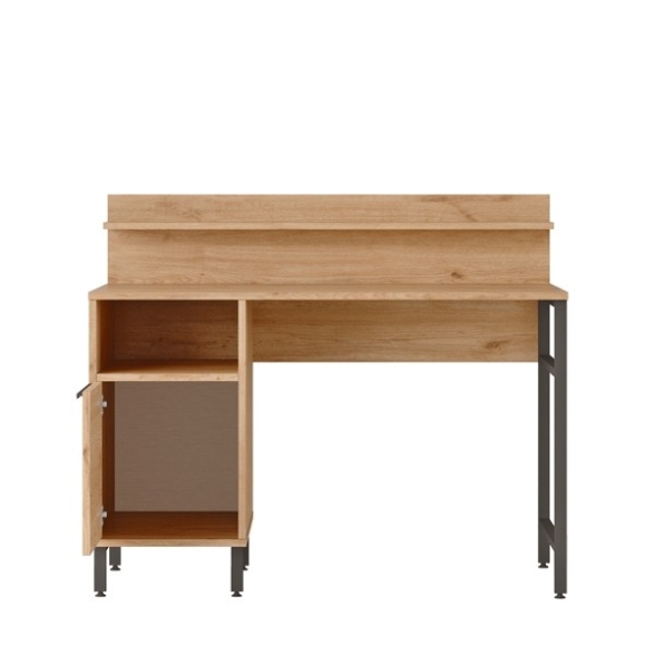 Scrivania Design Moderno 120 Cm Con Vano Contenitore Rafia Ocean