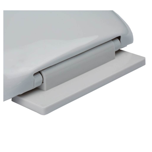 Sedile universale in polipropilene con cerniere soft closing Ercos linea Opera BSOPE4 bianco