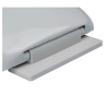 Sedile universale in polipropilene con cerniere soft closing Ercos linea Opera BSOPE4 bianco