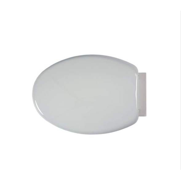 Sedile universale in polipropilene con cerniere soft closing Ercos linea Opera BSOPE4 bianco