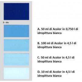 Colorante universale per idropitture 45 ml Acolor 03 blu