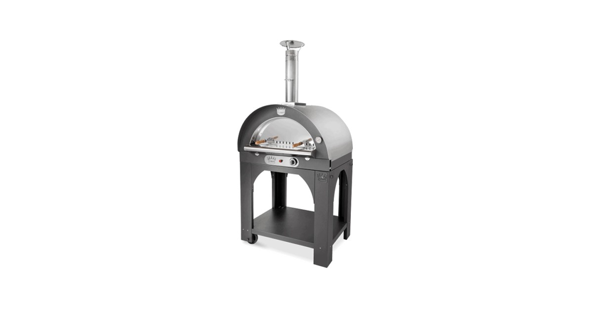 Forno Per Pizza A Gas 80x60 In Acciaio Pulcinella Clementi Con Supporto